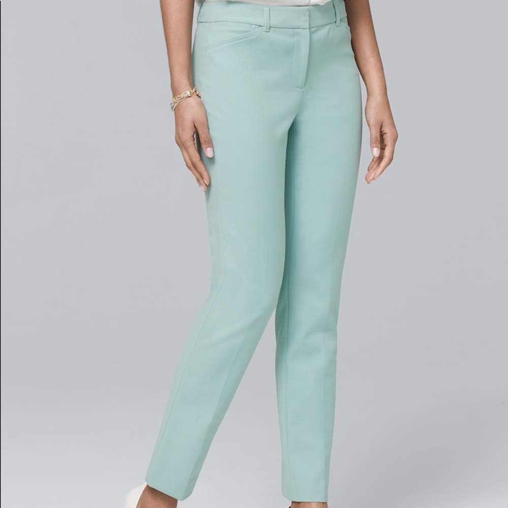 WHBM slim ankle crop pants